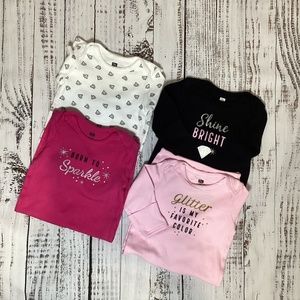 HB Brand 4pk Sweet Pea Sleepers EUC 0-6mos